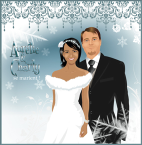 Faire part de mariage hiver 2