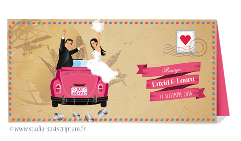 Un cadre photobooth voiture pour mariage - personnalisable et exclusif