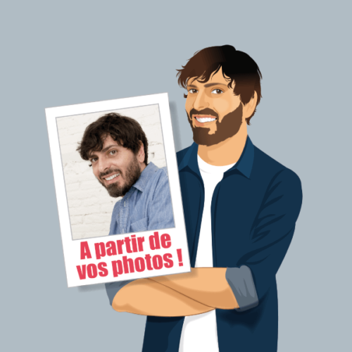 Démarquez-vous avec un portrait à votre image pour votre profil de réseaux sociaux professionnel, que vous soyez travailleur indépendant, freelance ou auto-entrepreneur. Retrouvez votre caricature sur votre carte de visite originale pour une image et une communication personnelle. Vous êtes coach, thérapeute, graphiste, webdesigner, informaticien, développeur, conseiller, coiffeur, blogueur, influenceur, instagrameur, créateur de contenue, styliste, chef à domicile, professeur, etc