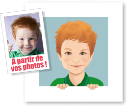 Portrait d’enfant en dessin d'après vos photos. Réalisez un tableau original de votre enfant, bébé ou ado. Personnifiez votre intérieur à votre image avec des portraits en dessins originaux réalisés d'après vos photos. Apportez une petite touche originale à la chambre de votre enfant, personnelle et drôle à votre décoration d'intérieur avec ces tableaux aux couleurs personnalisables. Idée de cadeau original. Décoration en guise de tête de lit originale, dans votre salon ou dans votre bureau! Un vrai cadeau original pour Noël ou un anniversaire !